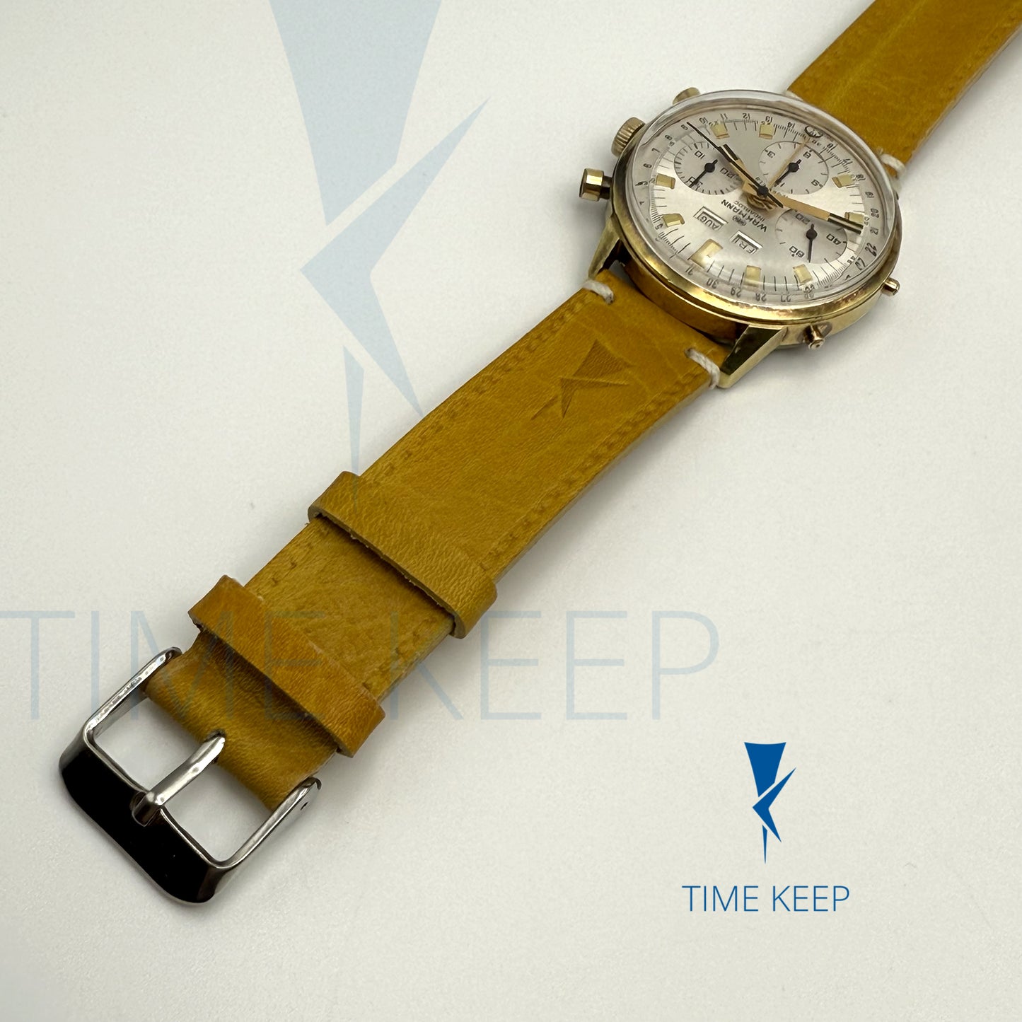 Vintage Wakmann Chronograph Triple Date Valjoux 730