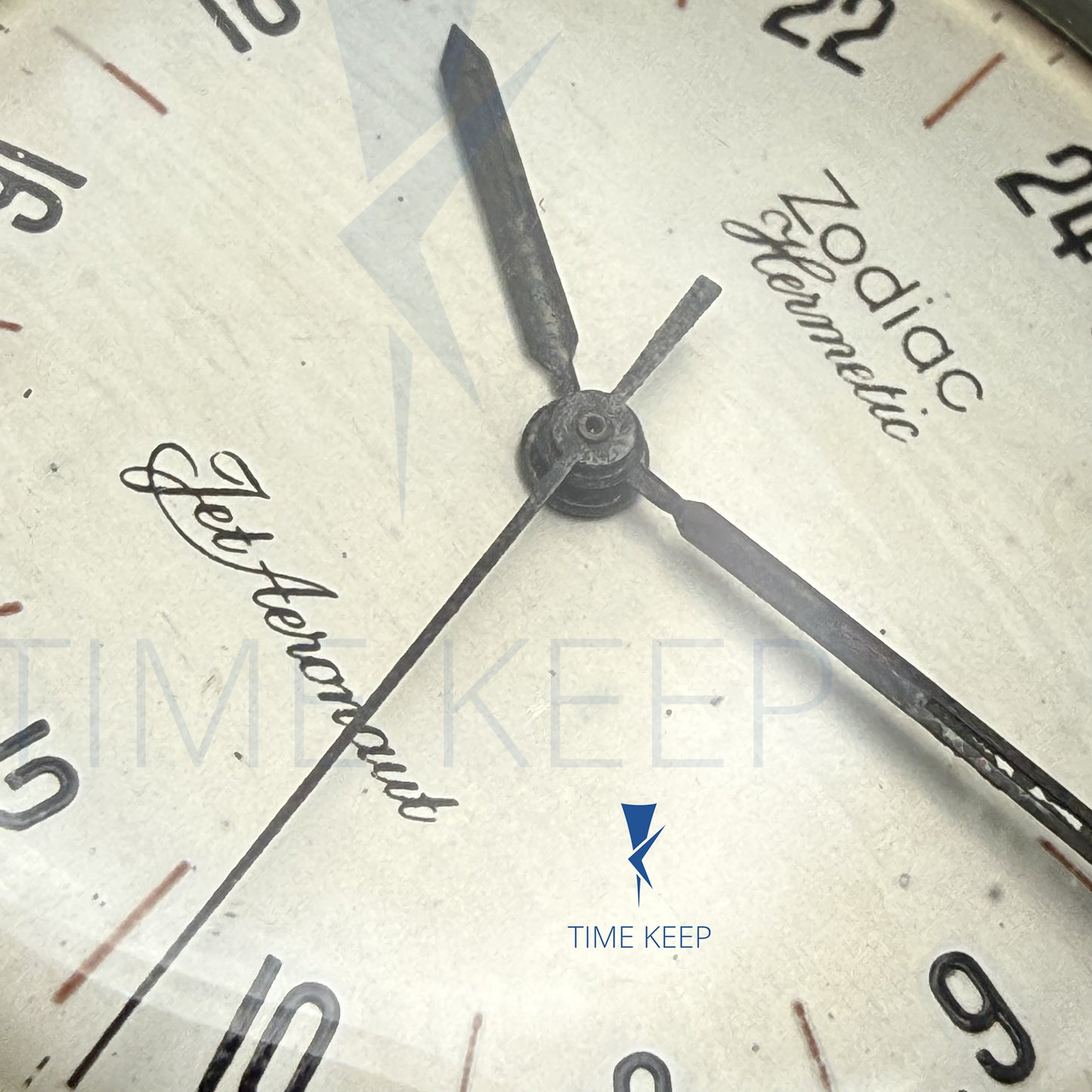 Vintage Zodiac Hermetic Jet-Aeronaut 24 Hour Dial