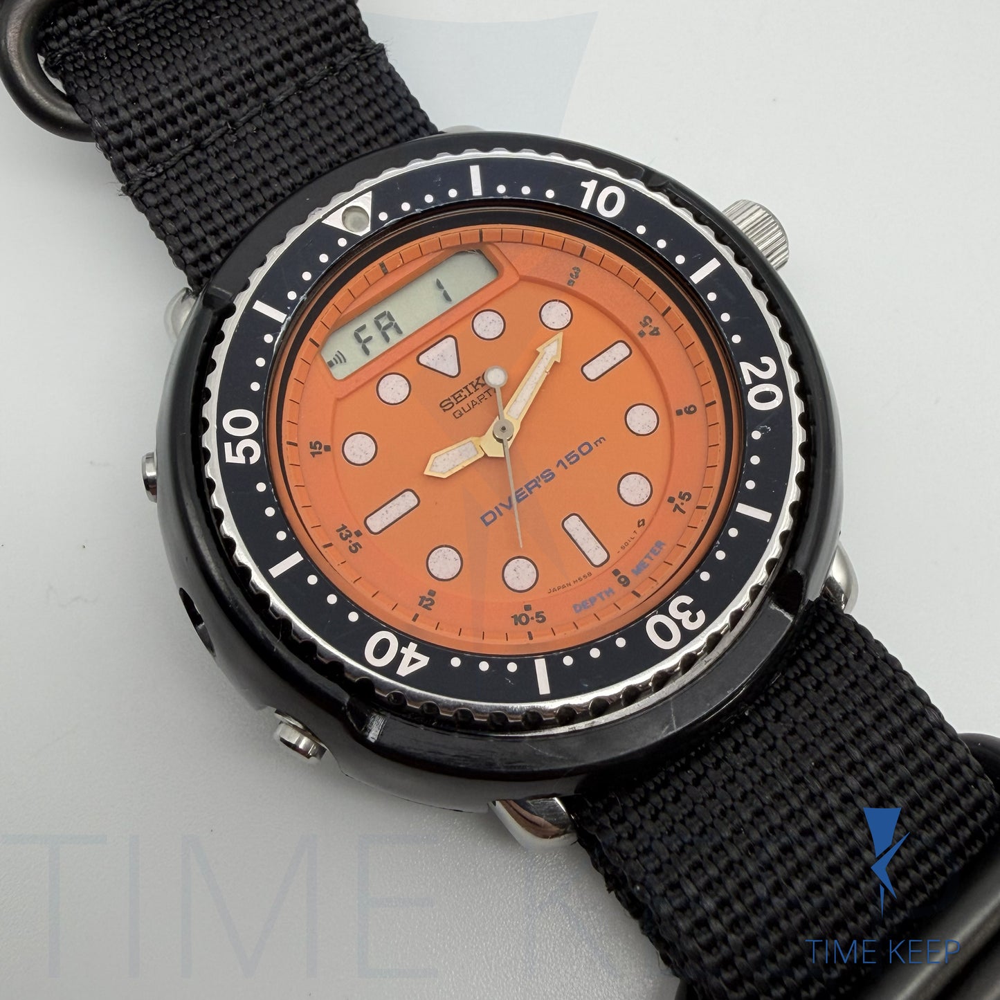 Vintage 1984 Seiko Arnie H558-500A Digital Analog Watch