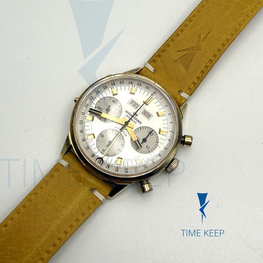 Vintage Wakmann Chronograph Triple Date Valjoux 730