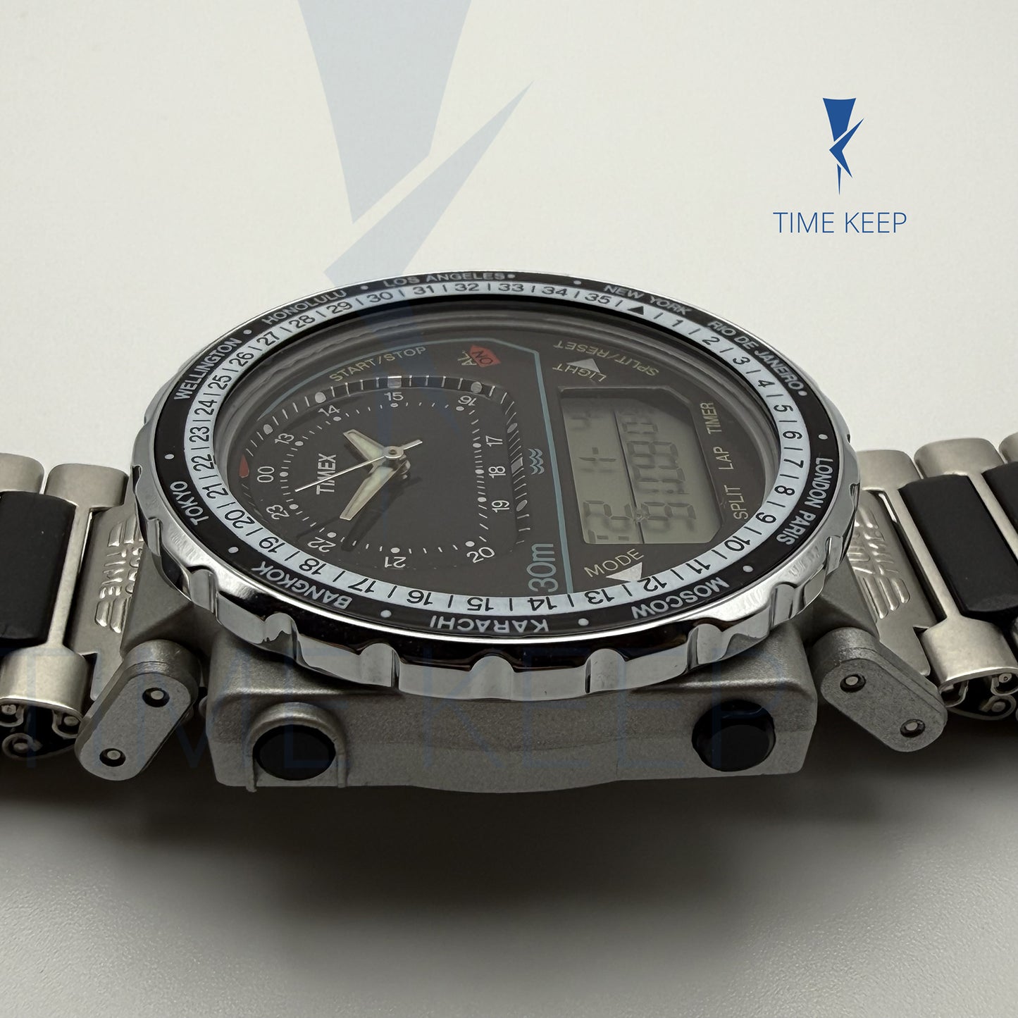 Timex Zulu Time Analog Digital Quartz Watch