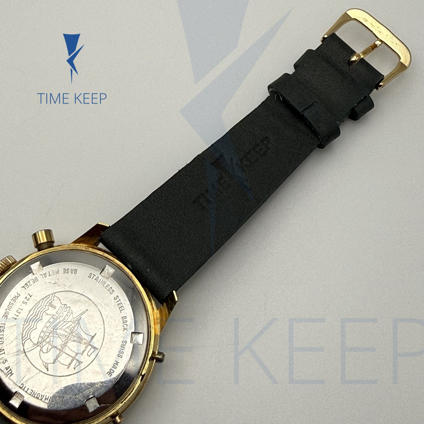 Vintage Wakmann Chronograph Triple Date Valjoux 730